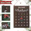 Kids Participatory Christmas Clock Calendar Sustainable Wood Wall Suspended Easy Arrange Plan