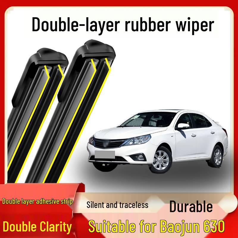

Baojun 630 Original Silent Wiper (2010-2016), Bone-Free Double-Layer Rubber 10-11 Baojun 630