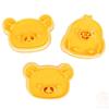3D 3-Pack Baking Mold Cookie West Point Baking Tool Relaxed Bear Cookie Mold Set Cartoon