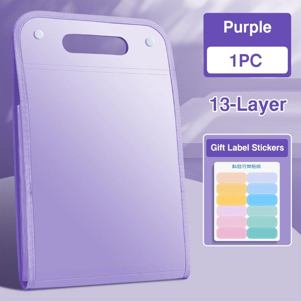 13 Pockets Organ Bag Waterproof Document Bag Creative Envelope Folder School Office