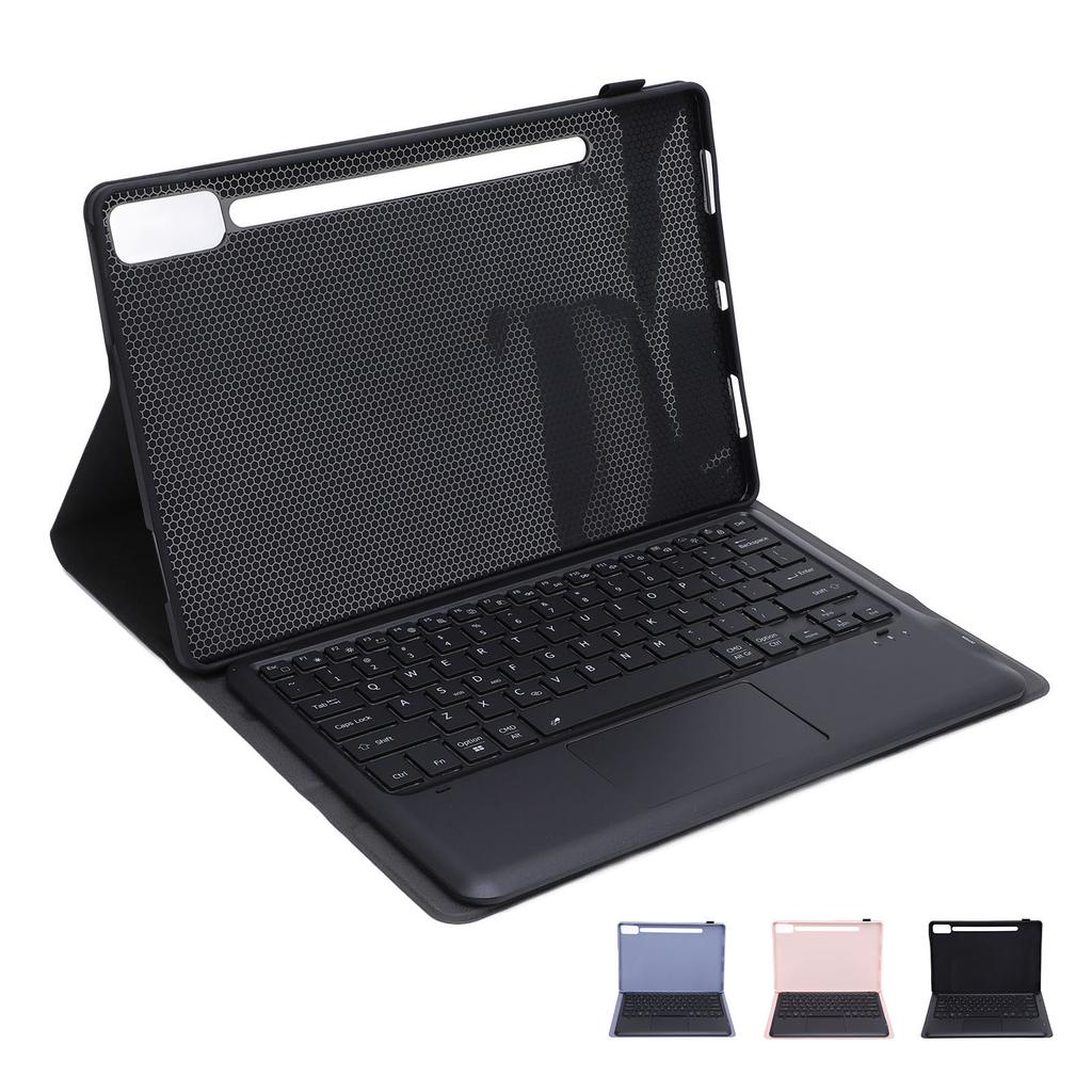 Tablet Keyboard Case with Pen Holder Slim 7 Colors Backlit Detachable Wireless Tablet Trackpad Keybo