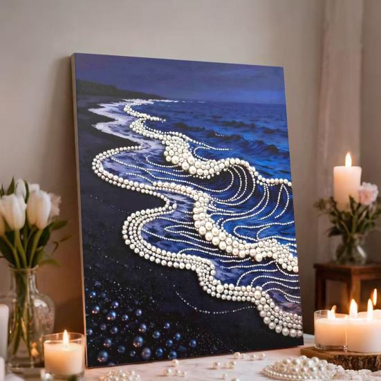 Chiński Rok Konia Zestaw do Malowania Perełkami Faux DIY 3D Sztuka Ścienna na Chiński Nowy Rok Koń Zodiaku Zestaw do Rękodzieła Domowego Prezenty na Festiwal Wiosny dla Początkujących Dorosłych