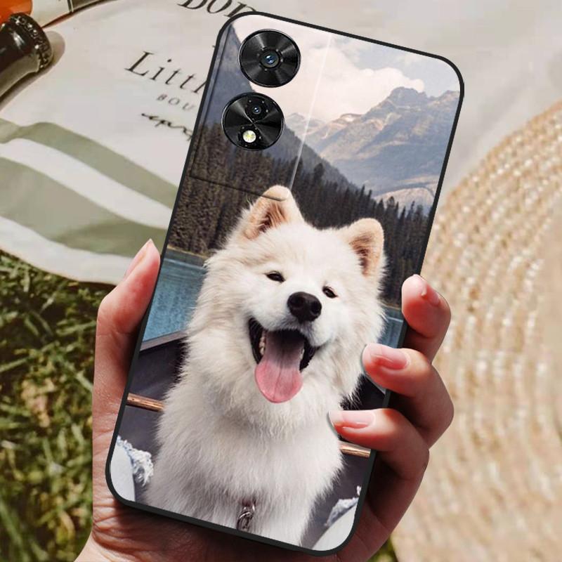 For TCL 505 Case 2024 Soft Black Silicone TPU Phone Back Cover for TCL 505 Protective Capa Funda Bumper for TCL505 Shells 6.75"