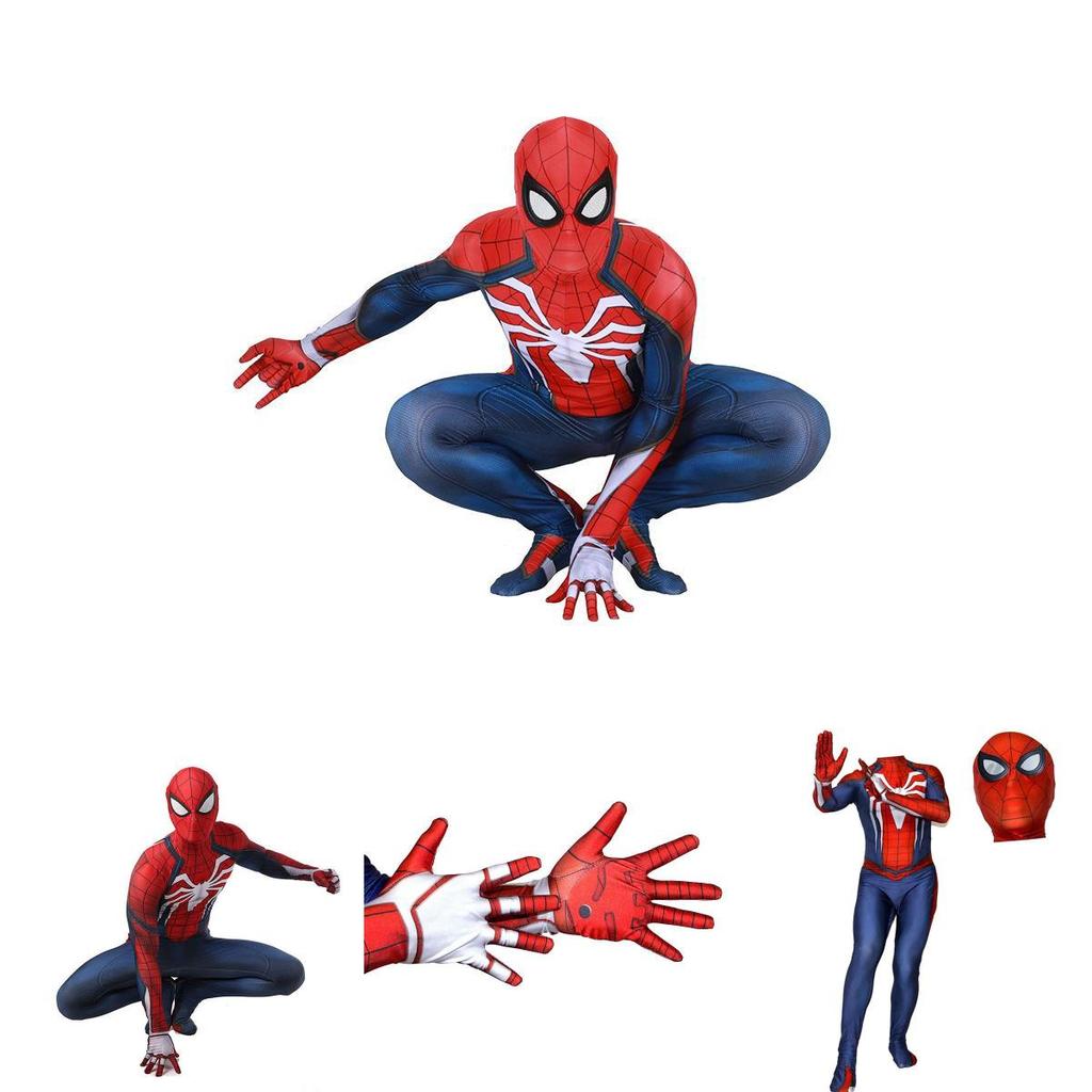 Ps4 Insomniac Spider-man Cosplay Kostüm 3D Druck Erwachsener Kinder Spidey Zentai Anzug Mit Exquisiter Verarbeitung Und Atmungsaktivem Lycra Material