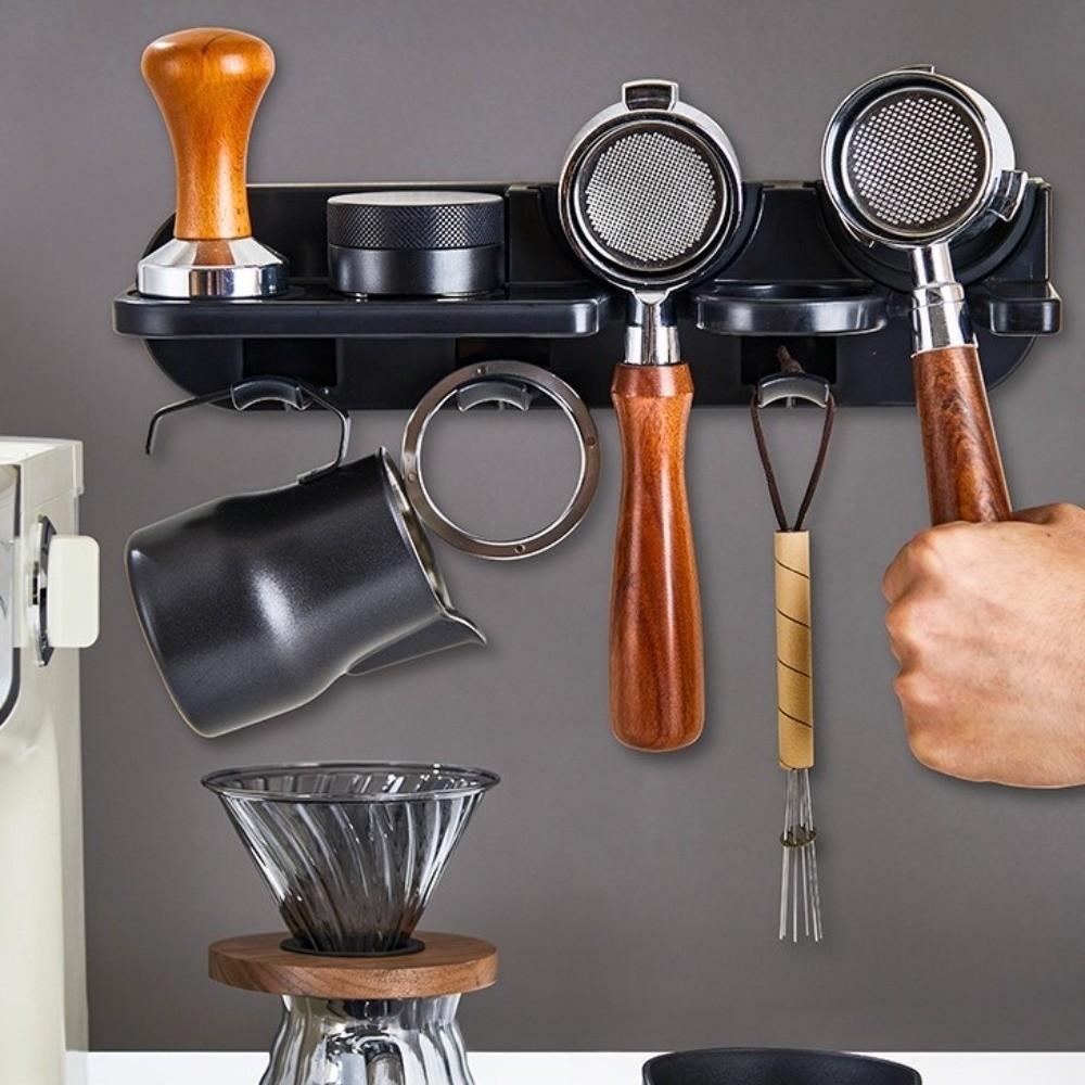 Wall Mounted Coffee Appliance Holder 51/54/58 mm Coffee Bar Organizer Home Kitchen