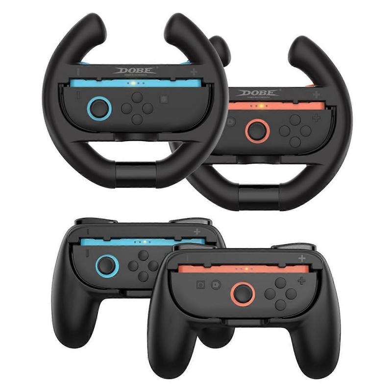 DOBE TNS-5109 For Nintendo Switch 2 4 in 1 Left Right Joy-Con Controller Racing Wheel Grip Handle Se