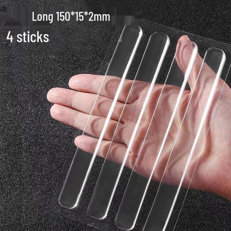 

Transparent Silicone Corner Protector for Furniture and Doors Short 35*10*2mm [4 pcs]