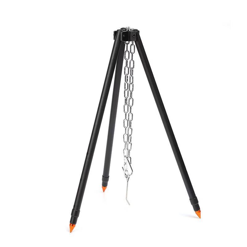 Portable Campfire Cooking Tripod Stand with Hanging Pot