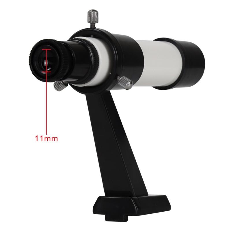 Accessori Telescopio Astronomico 5X24 Cannocchiali Cercatori Star Viewer Cannocchiale Cercatore Portatile con Staffa Base Supporto Montaggio