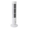 Mini Tower Fan Bladeless Desk Fan Quiet Cooling 2 Gears USB Desktop Table Tower Fan for Office Bedroom White