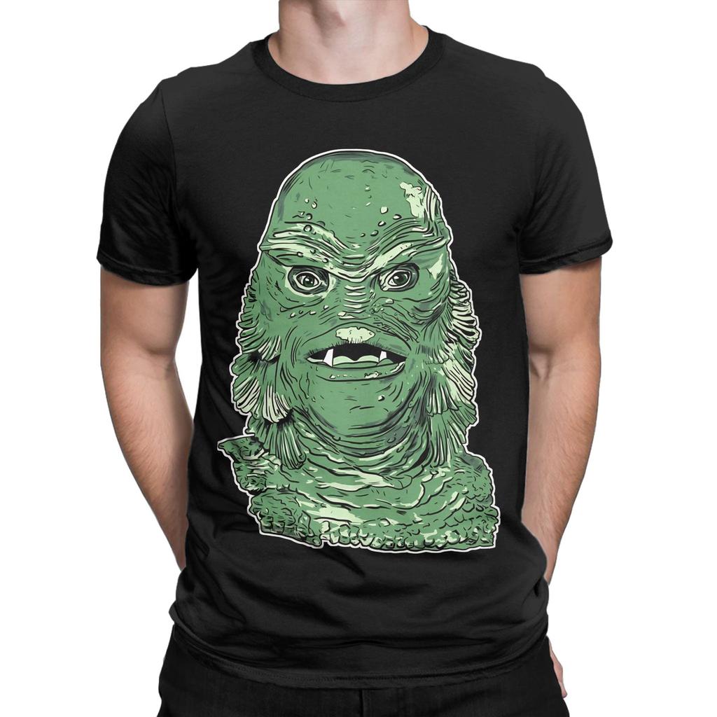 cCreature from the Black Lagoon green Funny Graphic 100% Cotton T-Shirt cCreature from the Blac