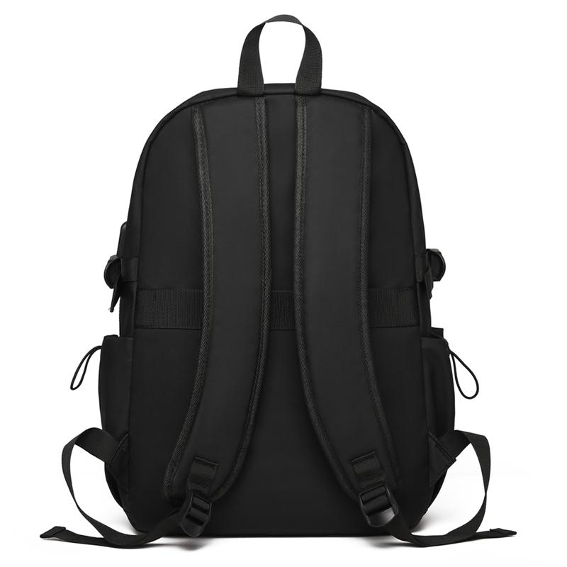 Waterproof Nylon Backpack Men Women Fashion Casual School Travel Bag with Multiple Pockets and Adjustable Straps