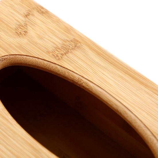 Wooden Cubic Rectangular Tissue Storage Box Paper Case Home Hotel Napkin Holder