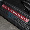 Real Soft Carbon Fiber Car Door Sills Protector Sticker for BMW Mini Cooper F65 2024 2025 Accessories Decal Styling