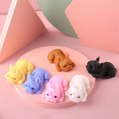 Hund Quetschspielzeug Weiches TPR Slow Rebound Niedliche Welpenpuppe Kneifspielzeug Anti-Stress Mehrfarbig Cartoon Tier Quetschies Fidget Spielzeug Dekompressionsgeschenk