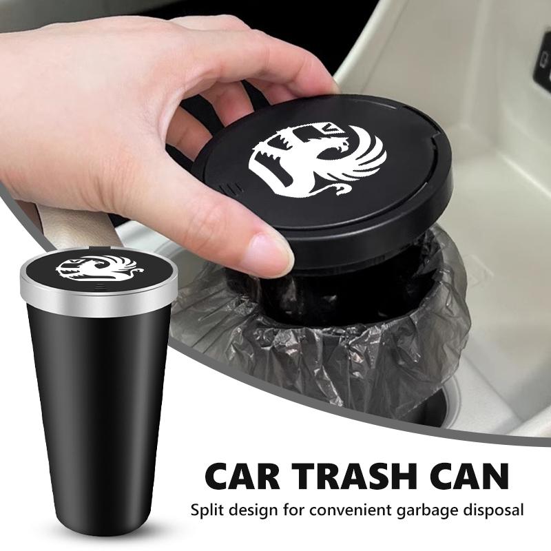 For Vauxhall Car Trash Can Mini Waterproof Storage Cup Holder Garbage Bin Lid Accessories Corsa Astra Mokka Grandland Crossland