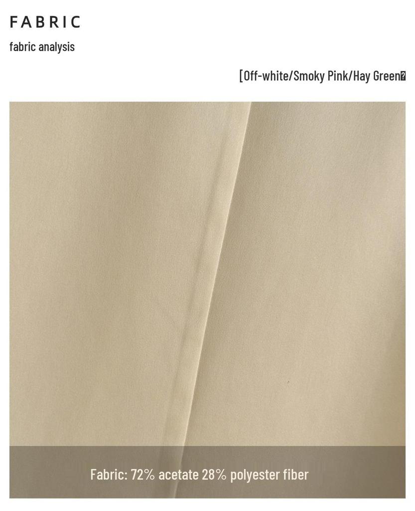 Endy Seven-Sleeve Versatile V-Neck Acetate Suit Jacket, Spring/Summer 2026: Stylish and Elegant Business Attire
