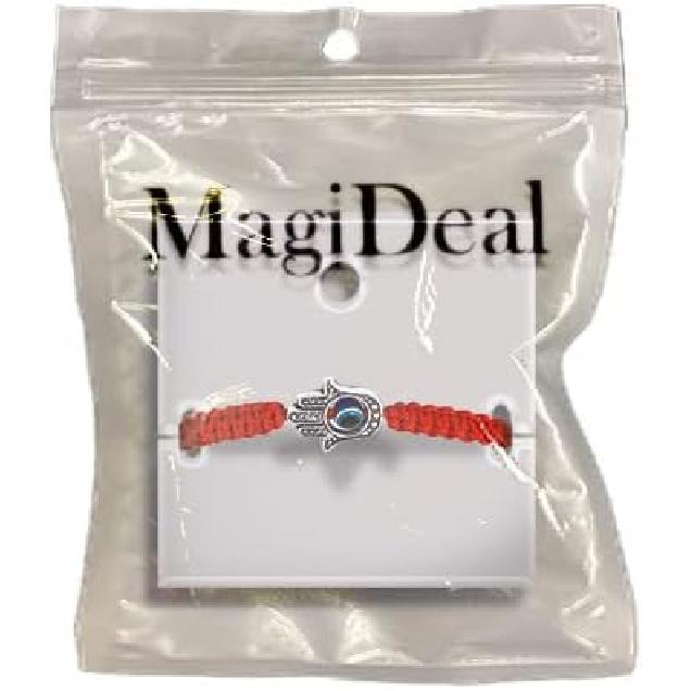 MagiDeal Red String Kabbalah Evil Eye Charm Bracelets for Protection and Luck Adjustable Hand-Woven Red Cord Thread Friendship Bracelet Amulet