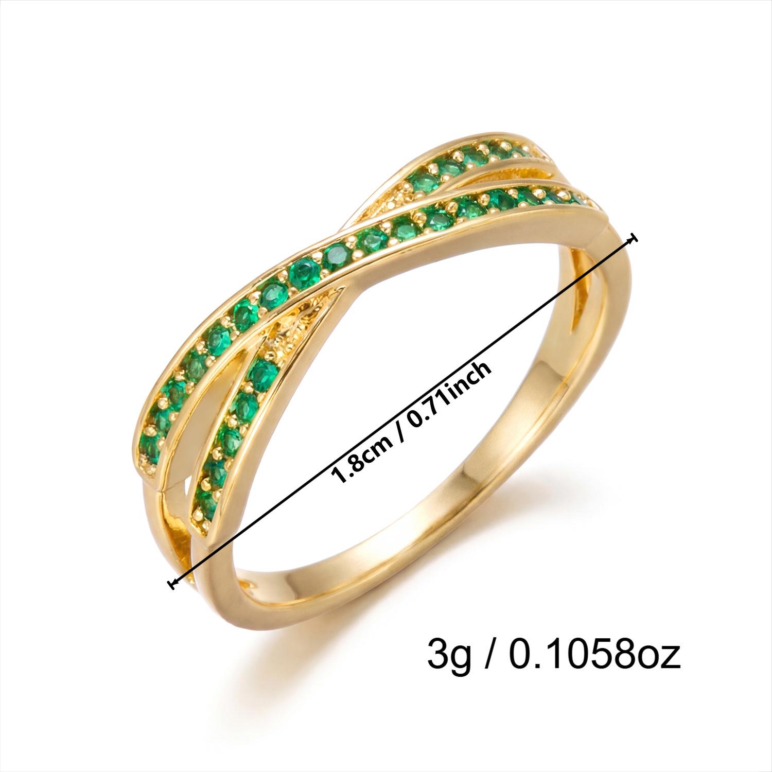 

Women s Exquisite Creative Geometric Zirconia Ring, Light Luxury, Beautiful and Simple No. 6