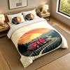 Ensemble de literie 3 pièces Camions Kenworth Drap doux et deux taies d'oreiller Décoration de chambre à coucher pour la maison