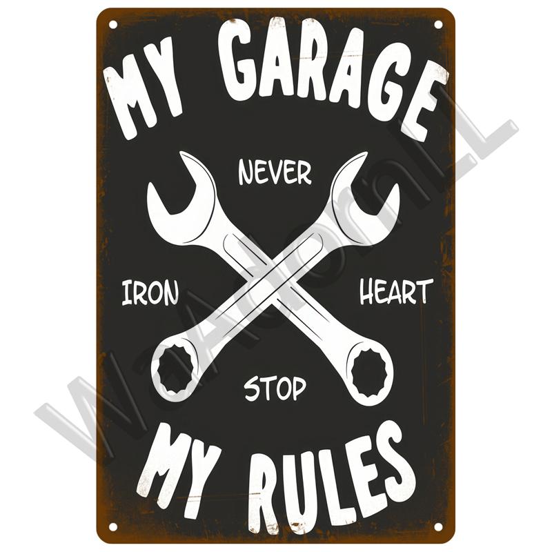 Vintage Tin Sign Metal Poster Retro Car Parts Metal Sign For Garage Workshop Auto Parts Sign Home Wall Deocr Decoration Plate