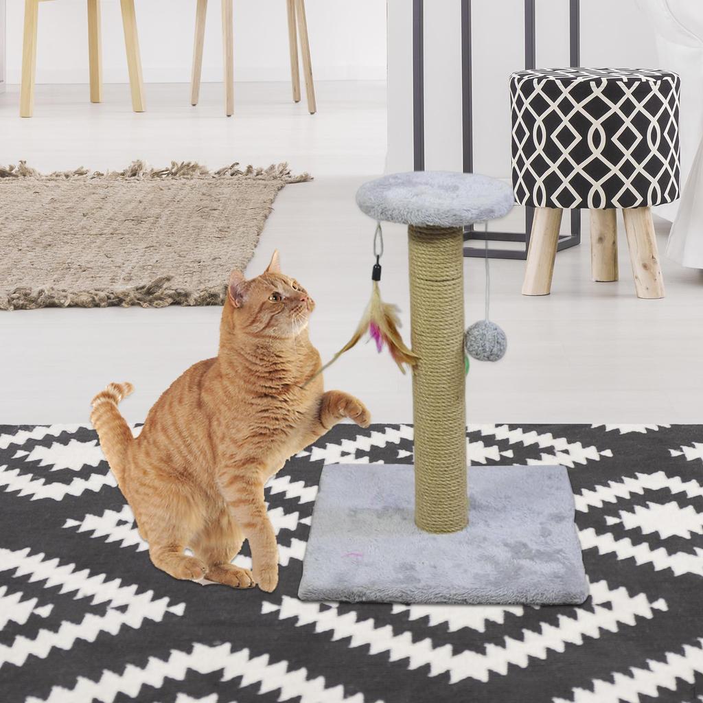 Cat Scratching Post: Sisal Rope Scratcher for Small Pets