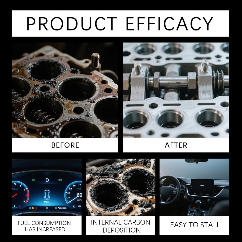 Car Gasoline Fuel Additives Effectively Cleans Carbon Deposits Reduce Fuel Consumption Engine Parts Maintenance Cleaning Agent