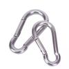 304 Stainless Steel Spring Snap Carabiner Quick Link Lock Ring Hook Snap Shackle Chain Fastener Hook