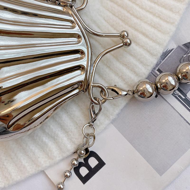 Fashion Metal Lipstick Bag For Women Luxury Dinner Bag Designer Shell Bag High Quality Shoulder Bags Cute Purses Crossbody Bag