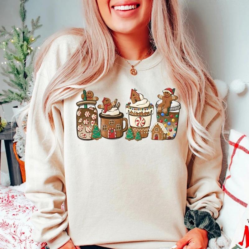 2025 Unisex Christmas Long Sleeve Hoodie - European & American Style