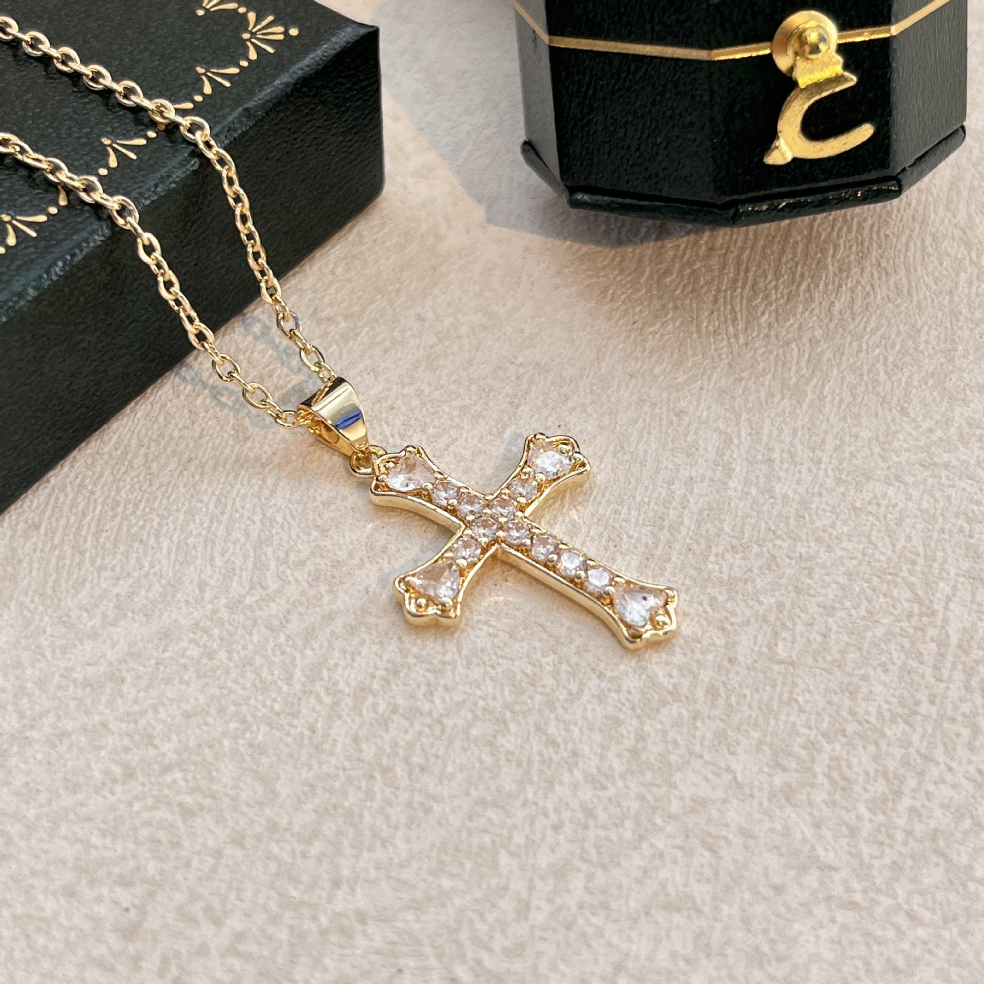 

ins ретро крест пресноводная гребная дрель персонализированный мужской и женский кулон ожерелье дизайн чувство ключица