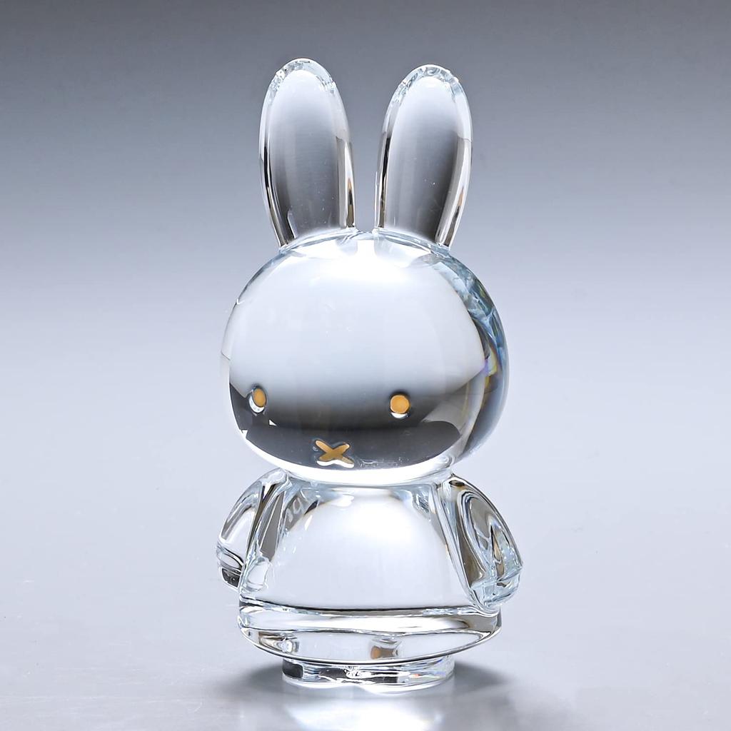 Baccarat 2022 Miffy Bunny Crystal Sculpture In Clear and 20k Gold, Rabbit (Zodiac Sign of the Rabbit), Item Number 2815127 [Parallel Import]