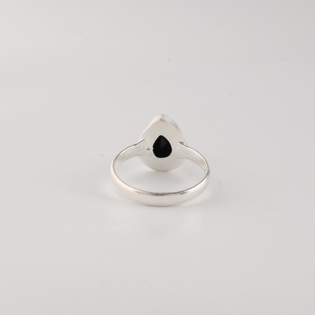 Black Onyx Gemstone 925 Sterling Silver Handmade Jewelry Designer Ring For Birthday Gift RR-76-16