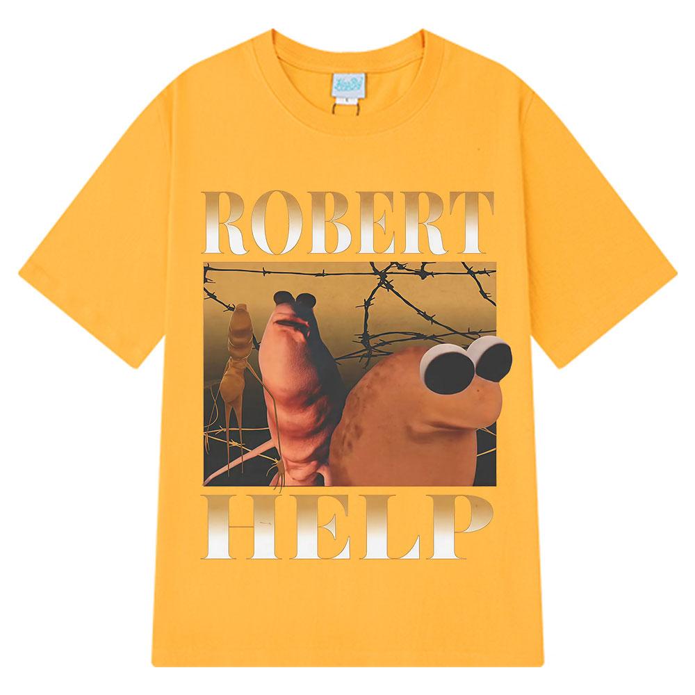 2025 Summer Marcus The Worm I Dont Like This Rock Funny Men Harajuku Shortsleeved Cotton Hiphop Casual Breathable Tshirts