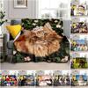 1PC Cute Cat, Cartoon Blanket, All Season Lightweight Home Office Outdoor Nap Multifunctional Blanket