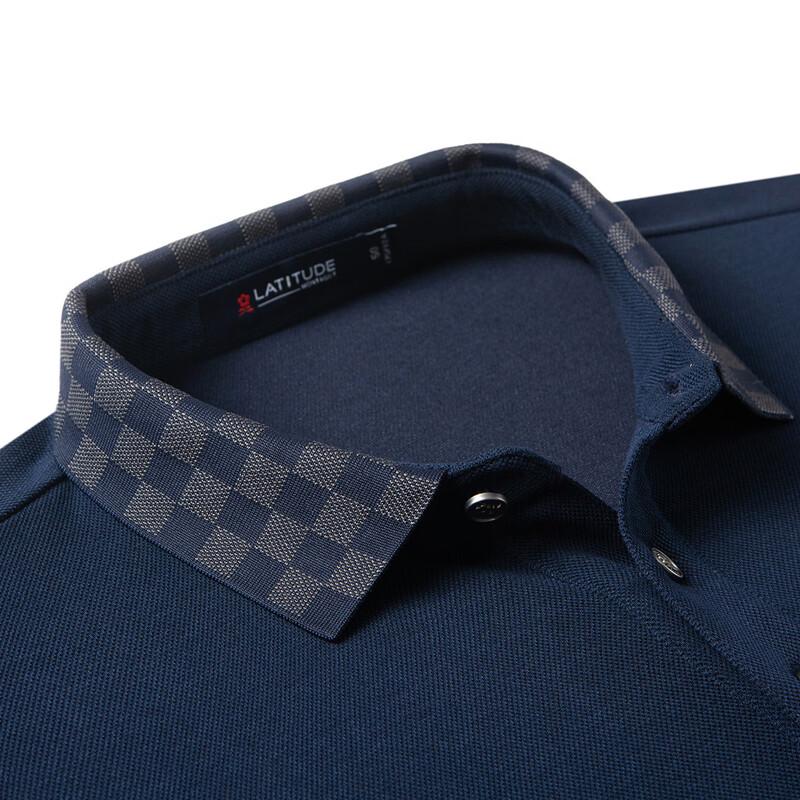 Polo a Maniche Lunghe da Uomo MONTAGUT con Collo Jacquard in Misto Lana
