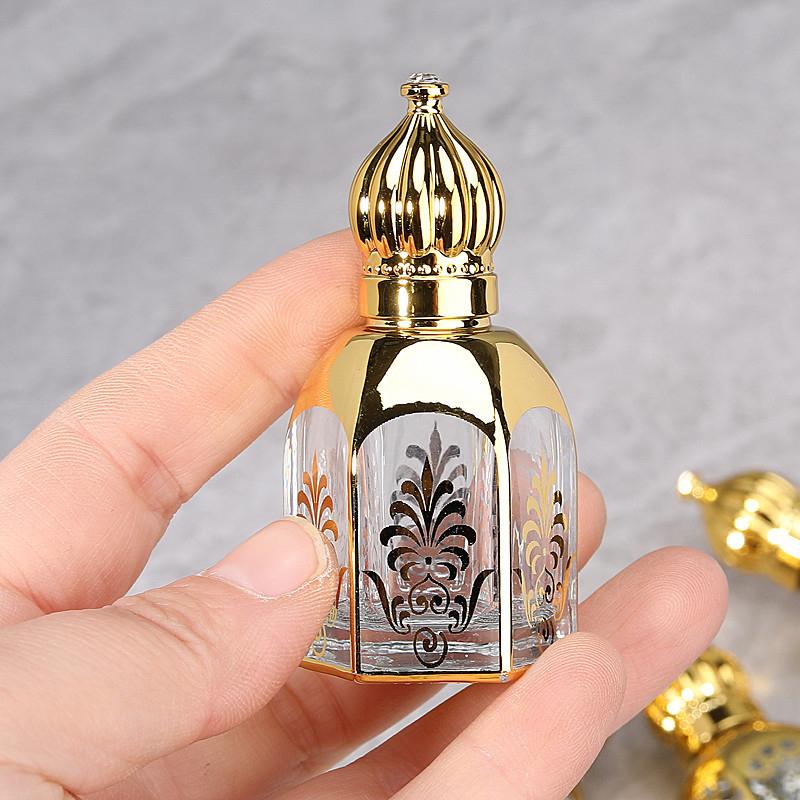 12Ml Mini Glass Roll On Bottle Rollerbal Essential Oil Container Blending Perfume Bottle Empty Essential Oil Bottle