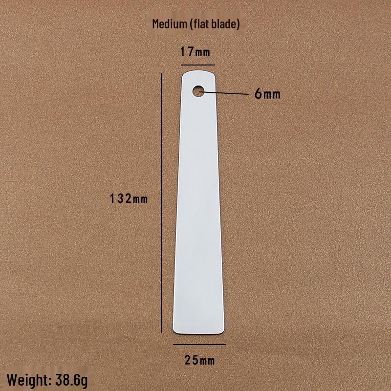 Handmade Stainless Steel Leather Glue Scraper - Easy-Clean DIY Shaping & Coating Tool