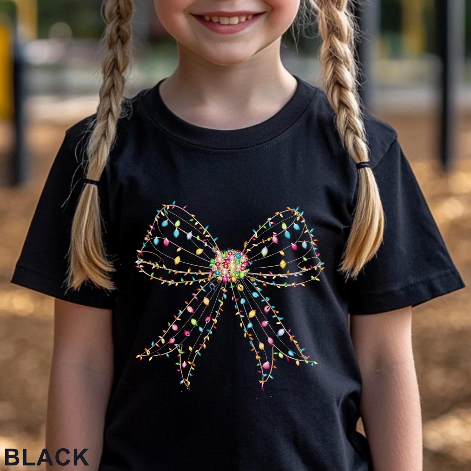 Christmas Lights Coquette Bow Shirt, Christmas Shirt, Christmas Light, 203725 2XL