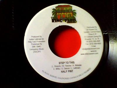 7inch Record HALF PINT - Step To This NONE King Yard Produ 2008 Jamaica Reggae, Ska & Dub Used