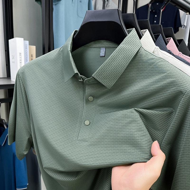 Short Sleeve T-Shirt Summer Minimalist Casual Lapel Collar Men'spolo
