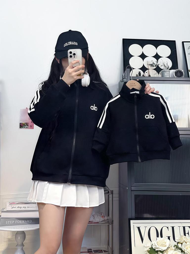 Autumn Family Matching Sweatshirts: Sporty Outfits for Parents, Kids & Babies Romper