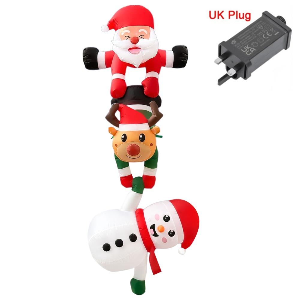 Christmas Decor Oxford Christmas Inflatable Dolls LED Light DIY Christmas Inflatables Decor Lighted Dolls Indoor Party