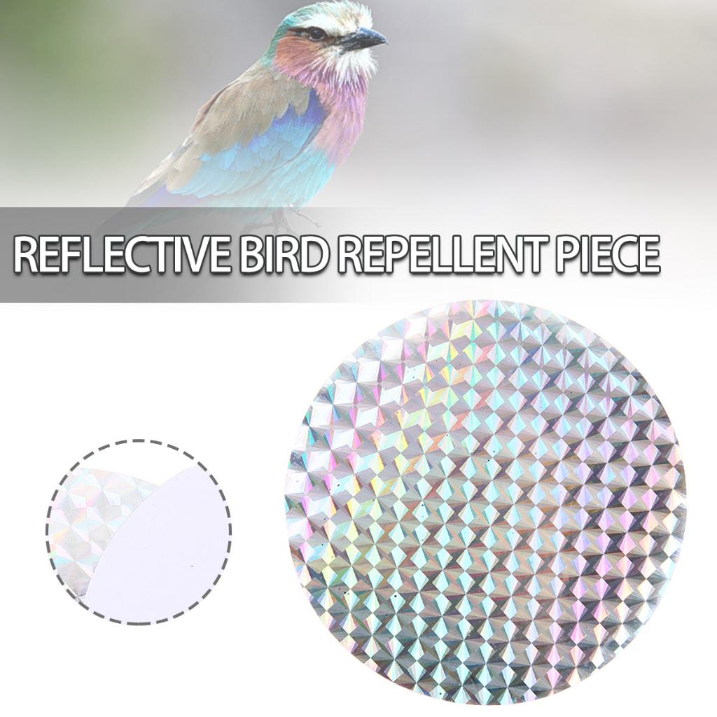 Kell 20pcs Bird Repellent Tape Reflective Anti Bird Scare Reflective Stick Tape