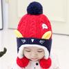 Cozy Baby Knitted Hat For Winter With Cute Cat Design Thickened Plush Ears Suitable For Boys And Girls Aged 5 To 24 Months Available In Red Yellow