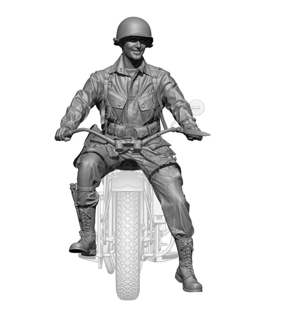 H3 Model 1/35 WWII US Airborne Division Iron Horse Rider (Figure Only) 3D Printer Kit HS35108 (Human)