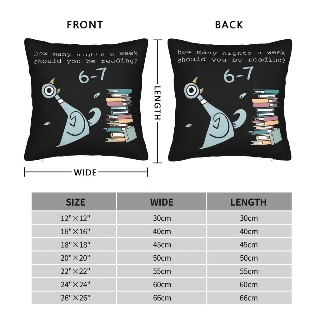 Teacher 67 How Many Nights a Week Should You Be Reading Pillow Case  Cute Funny Pillow Soft Pillowcases For Living Room Sofa