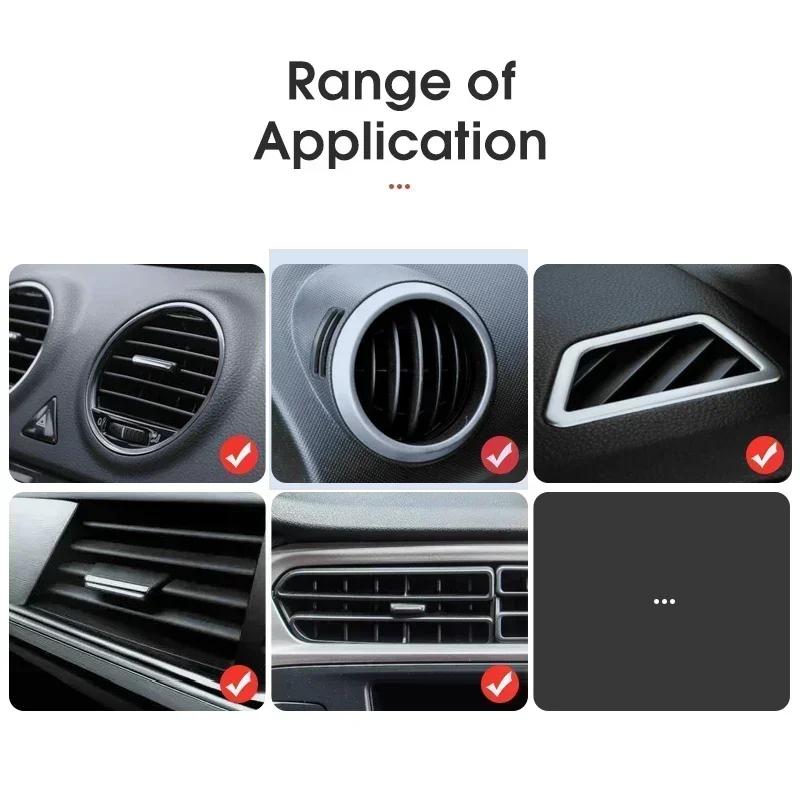 Car Air Outlet Mount Clip Interior Car Phone Holder Universal Mobile Holder ABS Car Mount Phone Support Mobile Phone Holder
