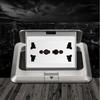 Aluminum Surface Waterproof Power Socket Factory Pop-up Floor Socket Universal Hidden Ground Socket Box