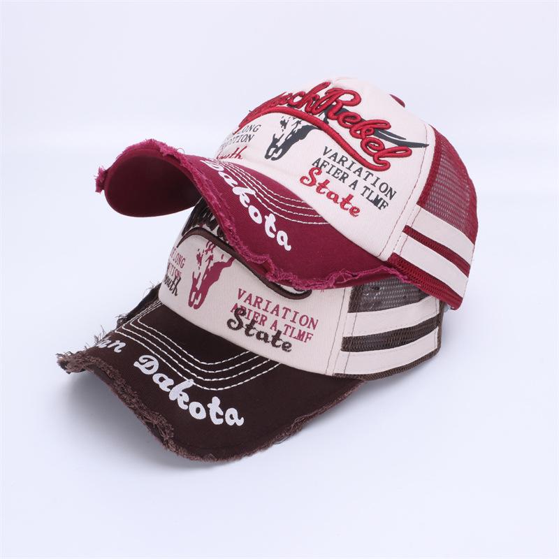 Neue coole Mode Herren gewaschene Baumwolle Baseballkappe Retro Vier Jahreszeiten Männlich Outdoor Sport Kappe Hut Für Herren Accessoire